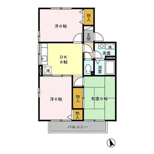 スマイルコート 3番館【2階】の間取り