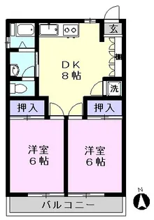 新作第3京葉ハイツ【4階】の間取り