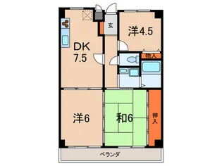 フェリ-ス本庄【4階】の間取り