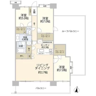 ダイアパレス北小金ヒルズ(0006091)【7階】の間取り