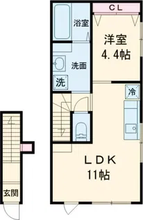 グランビルド江木【2階】の間取り