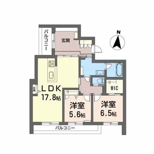アミコート【2階】の間取り