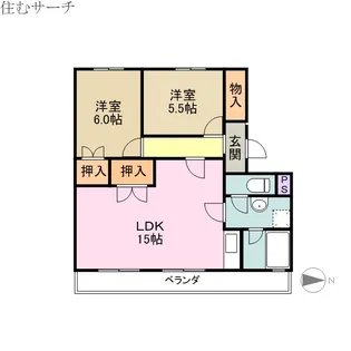 シャトルムツミ【3階】の間取り