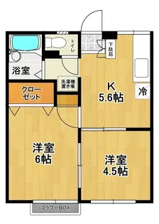 エステートピア五百渕【1階】の間取り