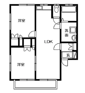 サンライス2000【1階】の間取り