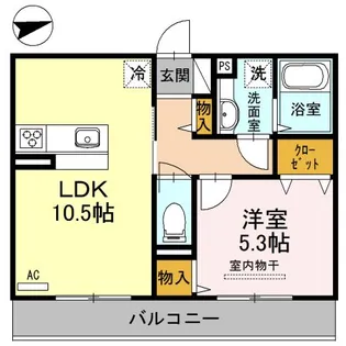 プランドール花田II【2階】の間取り