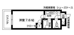 カメリアスチューデントコート【3階】の間取り