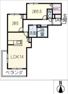 Noble岐阜金華【3階】の間取り