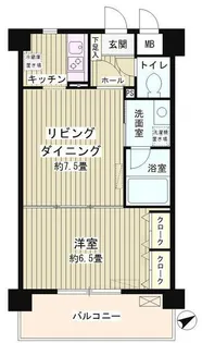 ルミエール祐天寺【6階】の間取り