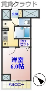 芝コーポ三号館【4階】の間取り