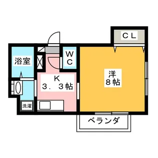ヘーベルスズキ【2階】の間取り