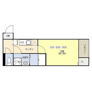 クイーンズコートII【1階】の間取り