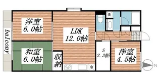 リアライズ熊谷【3階】の間取り