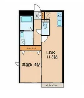 オッサボヌール船堀【1階】の間取り