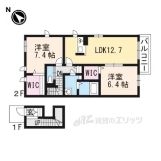 シャーメゾンミミ【2階】の間取り