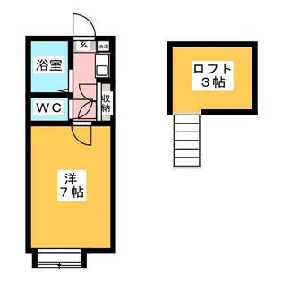 マ・シャンブール【2階】の間取り