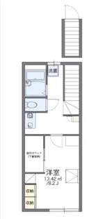 レオパレスシャルマン 浅野II【2階】の間取り
