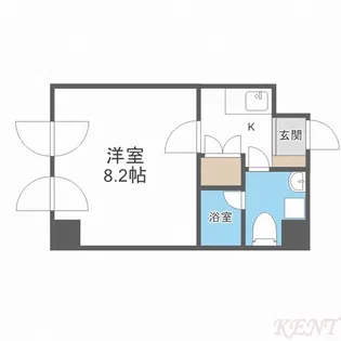 ガーデンヒルズ琴似【5階】の間取り