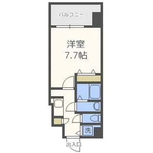 S-RESIDENCE緑橋駅前【6階】の間取り