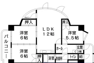 都城ビル【8階】の間取り