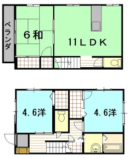 広島県広島市南区東雲本町1【一戸建】の間取り