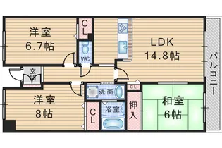 3LDKの間取り画像