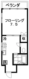 ドミール近松【4階】の間取り