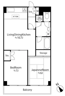 第2サンライズ五反田【1階】の間取り
