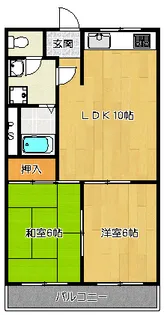 サンライズマンション【2階】の間取り