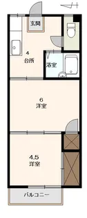 クレストK【2階】の間取り