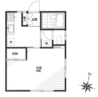 メゾンフロール【1階】の間取り