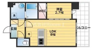 ラシーヌ瓦屋町【12階】の間取り