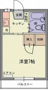 カーサふしのE【2階】の間取り