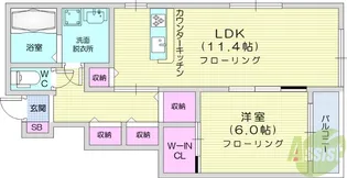 ル・シエル【1階】の間取り