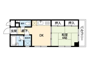 ハイツHANAWA【2階】の間取り