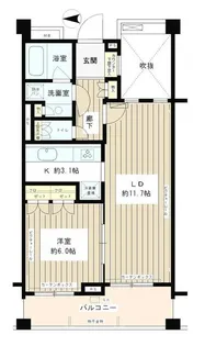 クラッサ成城【1階】の間取り