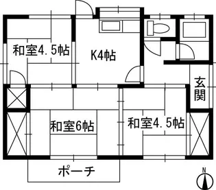 群馬県前橋市龍蔵寺町【一戸建】の間取り