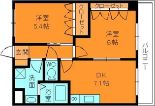 パステルコート二上【2階】の間取り