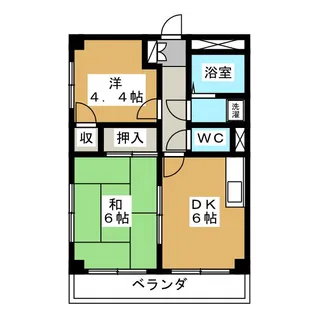 サン・タカラハイツ【2階】の間取り