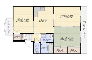 3DKの間取り画像