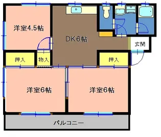 静岡県沼津市五月町【マンション】の間取り