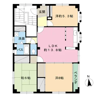 風間ビル【3階】の間取り