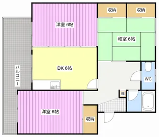 長鶴コーポ【2階】の間取り