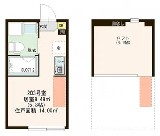 ハーモニーテラス柳原VI【2階】の間取り