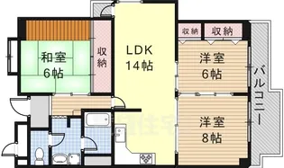 ベラディール1【3階】の間取り