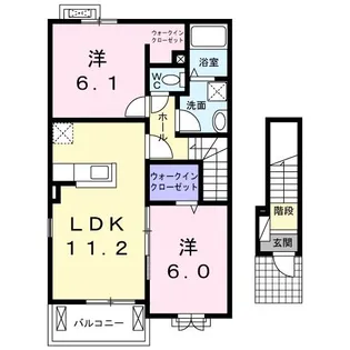 アルブル【2階】の間取り