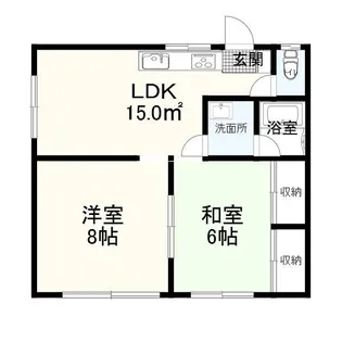 ロイヤルハイツ【2階】の間取り