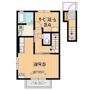 クラヴィア【2階】の間取り