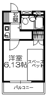 ベルアミューズC【1階】の間取り