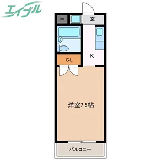 AKEBOHNO B棟【2階】の間取り